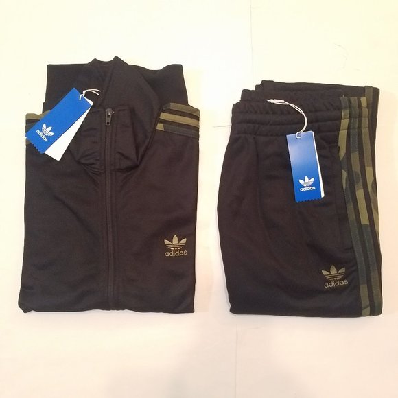 adidas originals authentic tracksuit in black